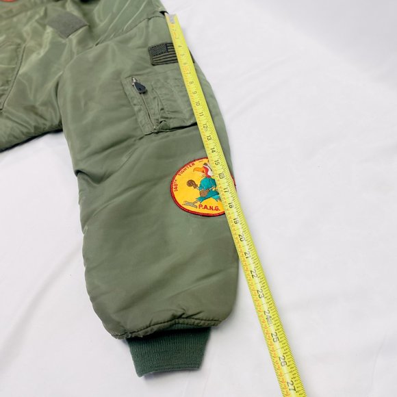 Men's Army Green Bomber Jacket Bomb Squad Tomcat Military Flyer Jacket - Picture 10 of 15
